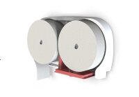 Toilettenpapierspender SemyTop Maxi Jumbo - für 2 Rollen - Kunststoff - schwarz