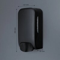 Seifenspender SemyTop - 1000 ml - Kunststoff - schwarz - Wandspender