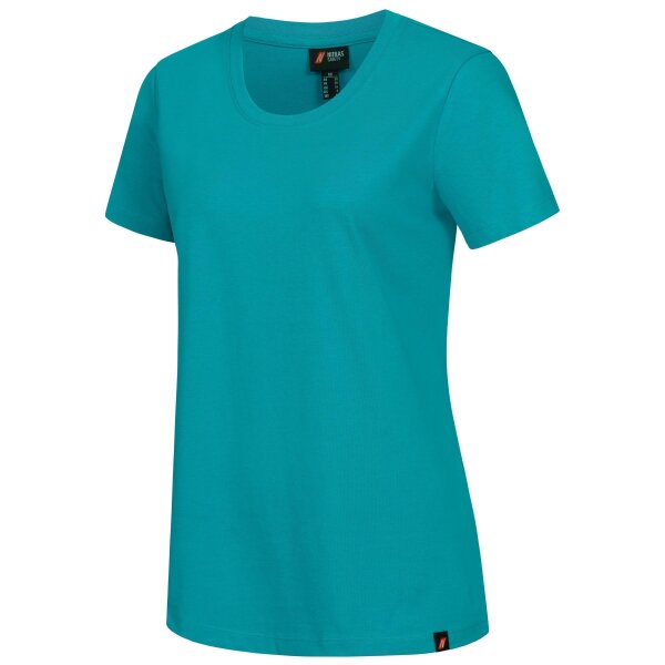 Nitras Motion Tex Plus T-Shirt  | Gr. XS - 3XL | Arbeitsshirt f. Damen | türkis