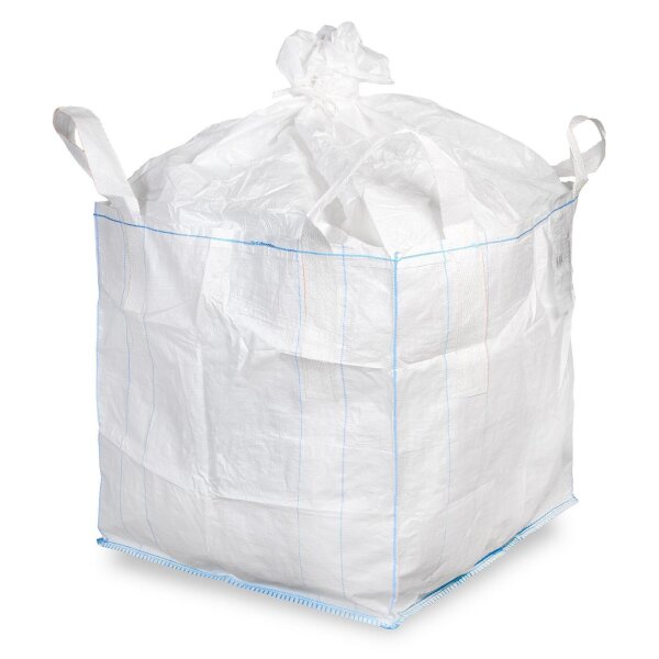 SemyTop PP Big Bag - weiß - 90x90x90 cm - SWL 1000kg, SF 5:1 wiederverschließbar