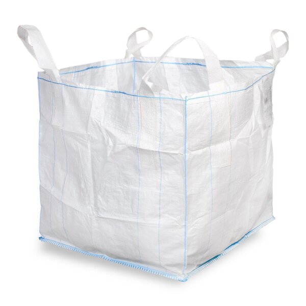 SemyTop PP Big Bag - weiß - 90x90x90 cm - SWL 1000kg  4 Hebeschlaufen - 10 Stück