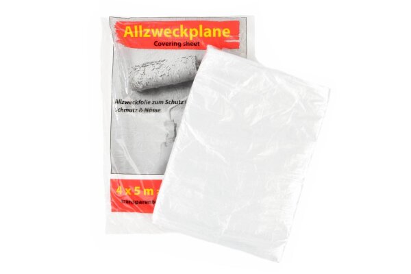 SemyTop Allzweckfolie - transparent - 4 x 5 Meter -  50 Stück