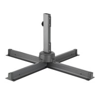 Bolero Venedig Heavy Duty Sonnenschirm - 3.5m - Schwarz
