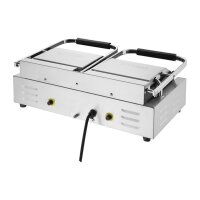 Buffalo Bistro Doppelkontakt-Grill - 2,9 kW - Flache & gerippte obere Platten