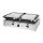Buffalo Bistro Doppelkontakt-Grill - 2,9 kW - Flache & gerippte obere Platten