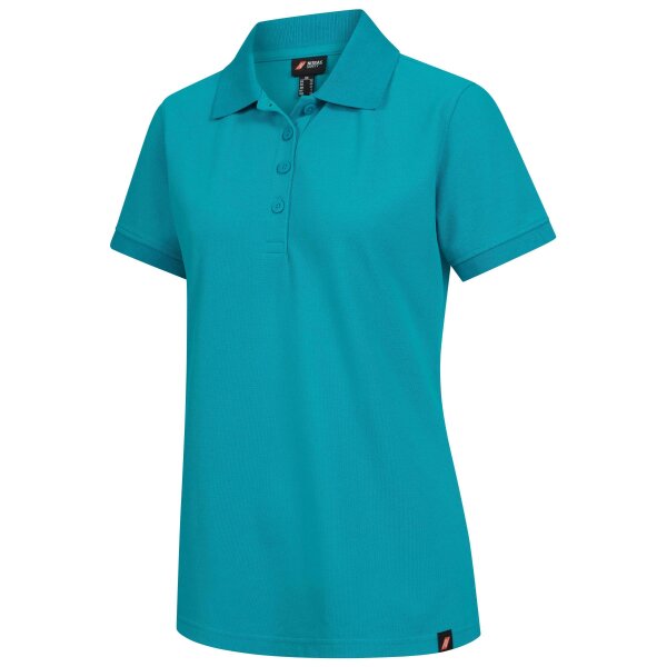 Nitras Motion Tex Plus Poloshirt  | Gr. XS - 3XL | Arbeitsshirt Damen | türkis
