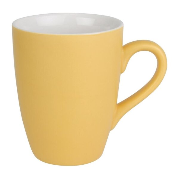 Olympia pastellfarbene Tassen - gelb - 34cl - 12 Kaffeetassen