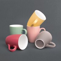 Olympia pastellfarbene Tassen - grau - 34cl - 12 Kaffeetassen
