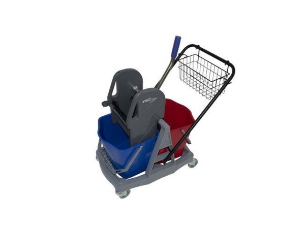 CleanTrack Doppelfahreimer - Duo 217 P - 2 x 17 Liter - Reinigungswagen