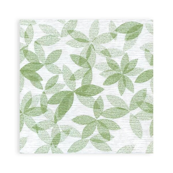 SemyTop Motivservietten Olivenblatt grün - 40 x 40 cm - 4-lagig - 800 Servietten