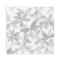 SemyTop Motivservietten Olivenblatt greige - 40x40 cm -...