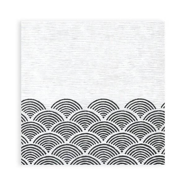 SemyTop Motivservietten Bögen schwarz - 40x40 cm - 4-lagig - 800 Servietten