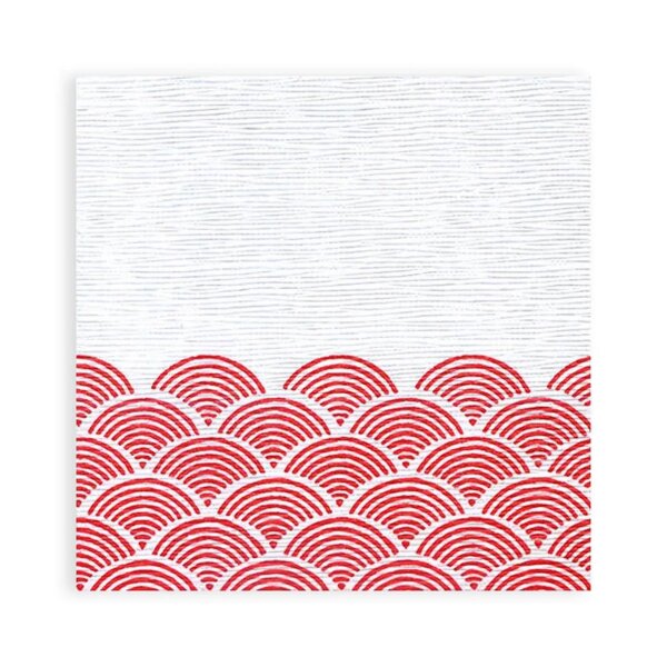 SemyTop Motivservietten Bögen rot - 40x40 cm - 4-lagig - 800 Servietten