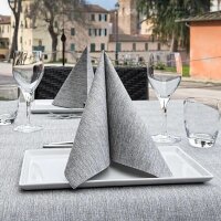 SemyTop Airlaid-Motivservietten grau meliert  40x40 cm...