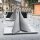 SemyTop Airlaid-Motivservietten grau meliert  40x40 cm 1-lagig 800 Servietten