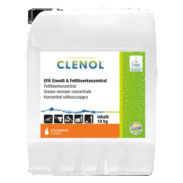 Clenol EFK Eiweiß- und Fettlöser - 10 kg - Geschirreiniger - Fettlöserkonzentrat