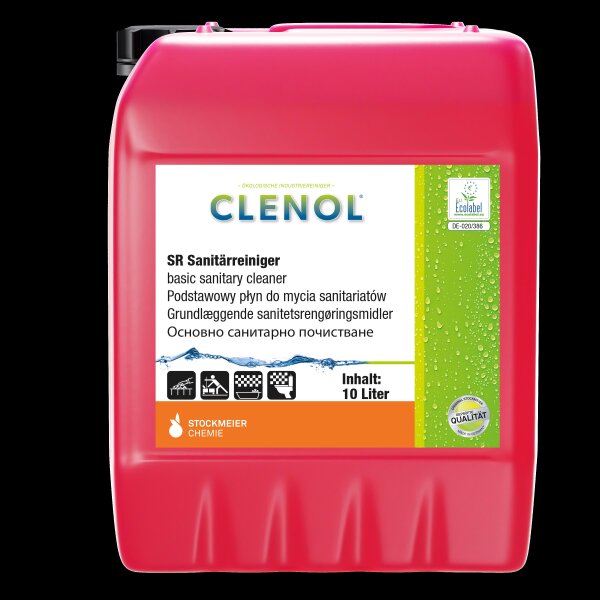 Clenol Sanitärreiniger - 1 x 10 L Kanister - im gesamten Bad- und Sanitärbereich