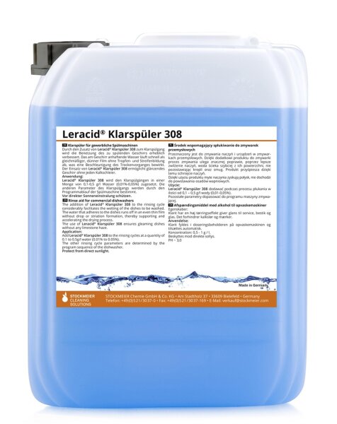 Lerapur Klarspüler N - 10 l - für gewerbliche Spülmaschinen