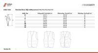 Nitras Warnschutz Weste | Gr. S - 4XL | orange | Klettverschluß | Warnschutzweste