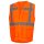 Nitras Warnschutz Weste | Gr. S - 4XL | orange | Klettverschluß | Warnschutzweste