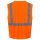 Nitras Warnschutz Weste | Gr. S - 4XL | orange | Klettverschluß | Warnschutzweste