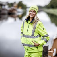 Nitras Motion Tex Fleecejacke | Gr. 5XL | gelb | abnehmbare Ärmel | Warnschutz