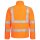 Nitras Motion Tex Fleecejacke | Gr. XS - 5XL | orange | abnehmbare Ärmel | Warnschutz