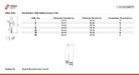 Nitras Motion Tex VIZ Plus Warn-Regenhose | Gr. S - 4XL | orange Warnschutzhose