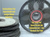 Flex Scrub Brush Pad - schwarz - 410 mm - Pad f. Reinigungsmaschinen