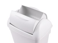 PlastiQline Hygienebehälter - 8 L - Kunststoff - weiß - Schleusenklappe