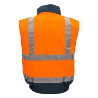 Nitras Warnschutz Pilotenjacke | Gr. XS - 4XL | orange | Warnschutzjacke