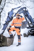 Nitras Warnschutz Pilotenjacke | Gr. XS - 4XL | orange | Warnschutzjacke