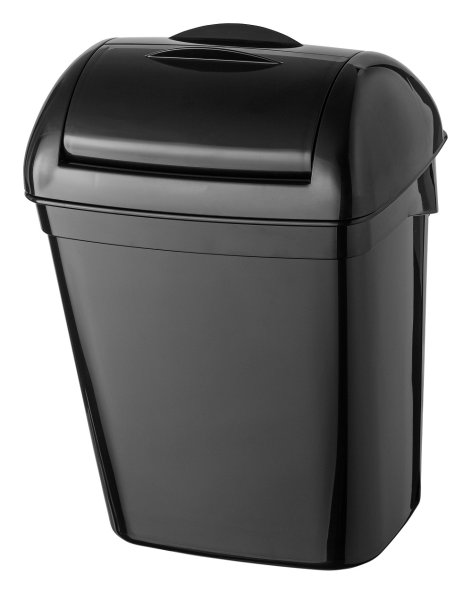 PlastiQLine Exclusive Hygieneabfallbehälter - 8 Liter - schwarz - Mülleimer