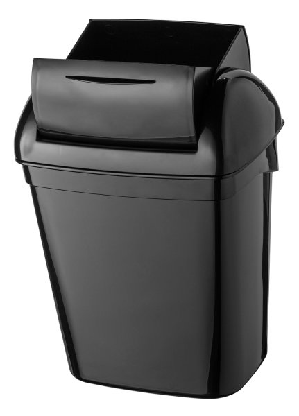 Mülleimer PlastiQLine Hygiene-Abfallbehälter 8 Liter Kunststoff weiß 