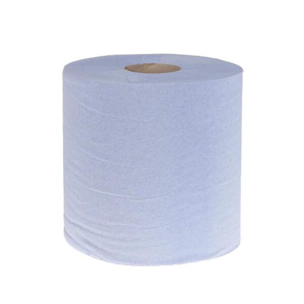 Jantex Handtuchrollen für Innenabrollung - blau - 1-lagig - 12 Rollen