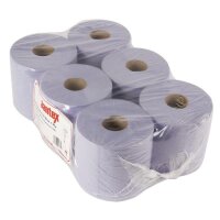 Jantex Handtuchrollen für Innenabrollung - blau - 1-lagig - 12 Rollen