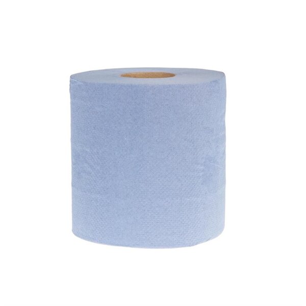 Jantex Handtuchrollen für Innenabrollung - blau - 2-lagig - 12 Rollen