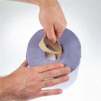 Jantex Handtuchrollen für Innenabrollung - blau - 2-lagig - 12 Rollen