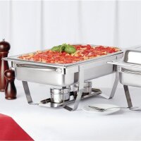 Olympia Milan Chafing-Dish - 4 Speisenbehälter - Edelstahl