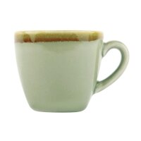Olympia Kiln Espressotassen + Untertassen Moos - 8,5cl - Porzellan - 6 Sets