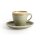 Olympia Kiln Espressotassen + Untertassen Moos - 8,5cl - Porzellan - 6 Sets