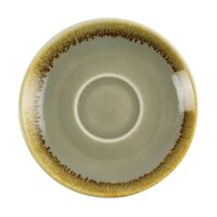 Olympia Kiln Espressotassen + Untertassen Moos - 8,5cl - Porzellan - 12 Sets