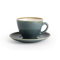 Olympia Kiln Cappuccinotassen + Untertassen Ozean - 23cl...
