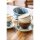Olympia Kiln Espressotassen + Untertassen Ozean - 8,5cl - Porzellan - 6 Sets