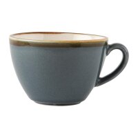 Olympia Kiln Cappuccinotassen + Untertassen Ozean - 34cl - Porzellan - 6 Sets