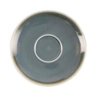 Olympia Kiln Cappuccinotassen + Untertassen Ozean - 34cl - Porzellan - 6 Sets