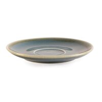 Olympia Kiln Cappuccinotassen + Untertassen Ozean - 34cl - Porzellan - 6 Sets