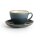 Olympia Kiln Cappuccinotassen + Untertassen Ozean - 34cl - Porzellan - 6 Sets