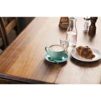 Olympia Cafe Cappuccinotassen + Untertassen - 34cl - 12 Sets - aqua