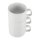 Olympia Athena Kaffeetassen + Untertassen - stapelbar - 200 ml - 24 Sets